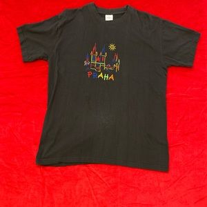Women’s Prague Art large Black tee purchased in Prague in 2002